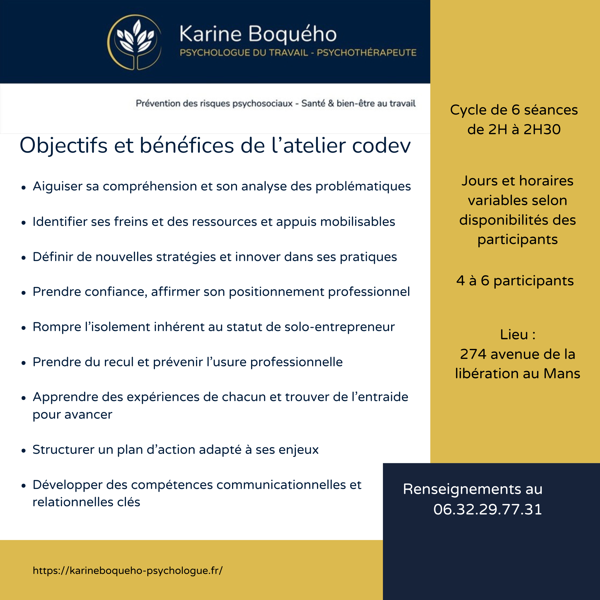 Chaque séance permet d’échanger et de travailler de façon approfondie, et à tour de rôle, sur la problématique ou le par (2)