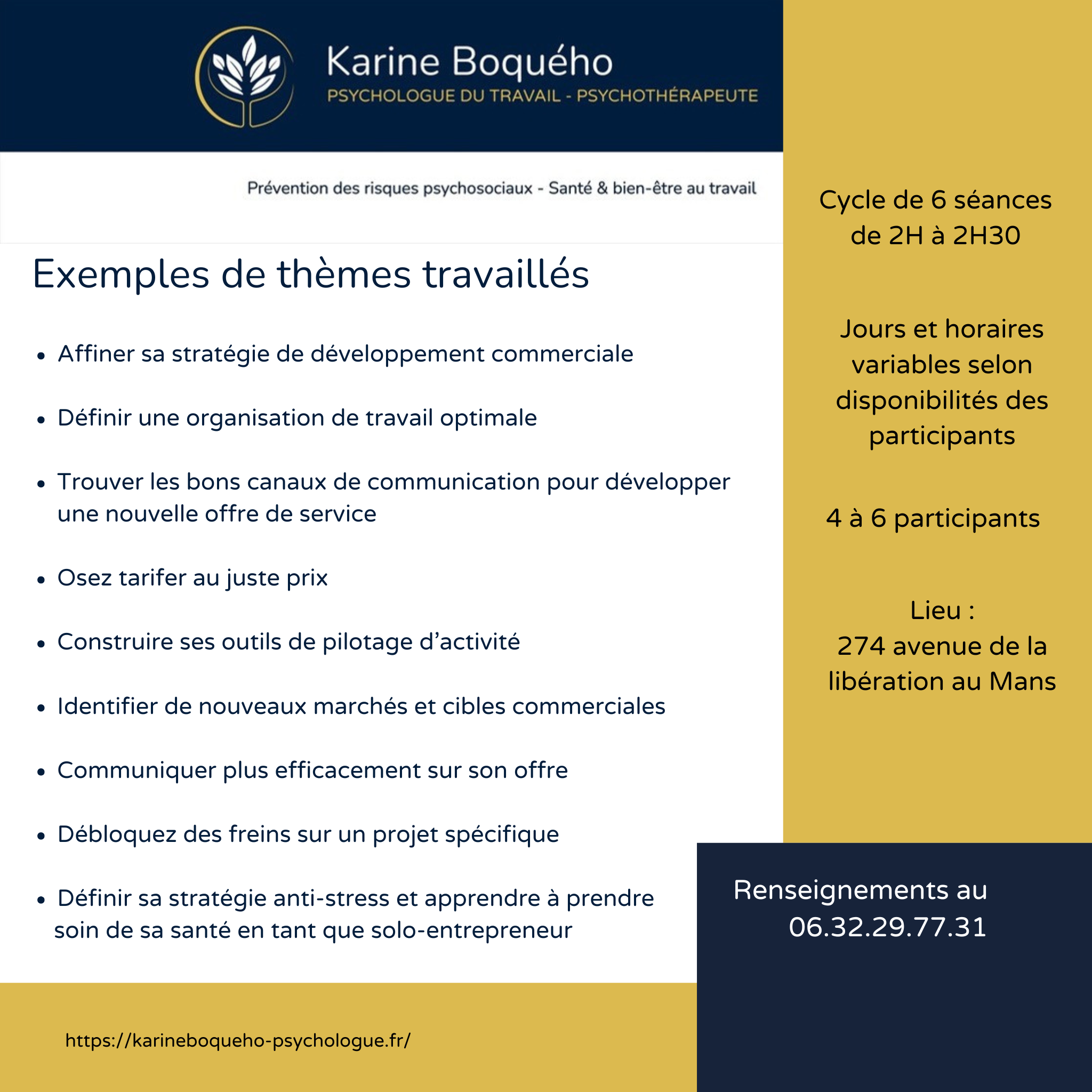 Chaque séance permet d’échanger et de travailler de façon approfondie, et à tour de rôle, sur la problématique ou le par (5)
